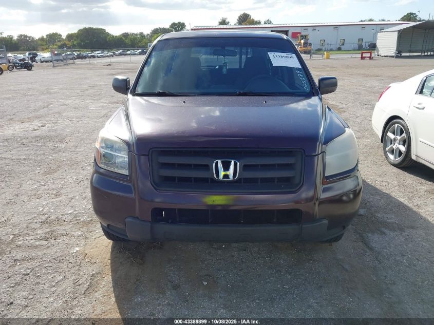 2007 Honda Pilot Lx VIN: 5FNYF28117B025379 Lot: 43389899