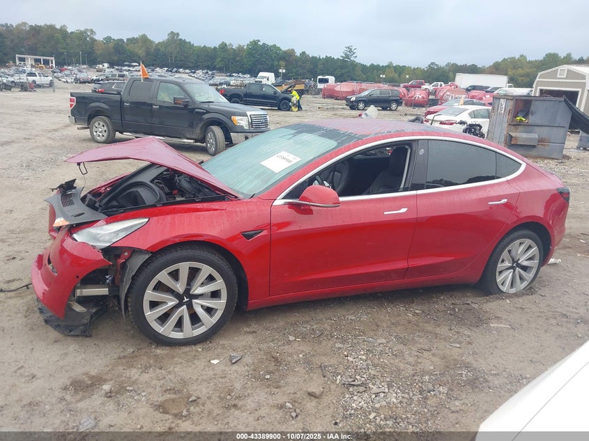 2018 Tesla Model 3 Long Range/Mid Range VIN: 5YJ3E1EA2JF016886 Lot: 43389900