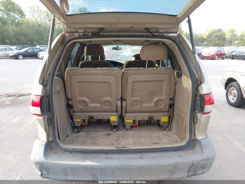 2001 Toyota Sienna Le VIN: 4T3ZF13C81U351110 Lot: 43389949