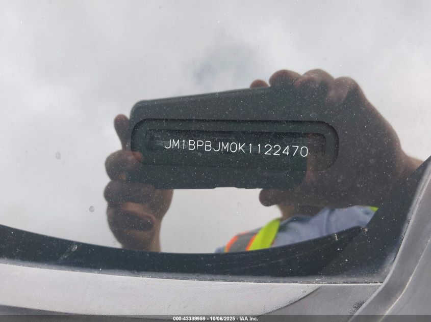 2019 Mazda Mazda3 VIN: JM1BPBJM0K1122470 Lot: 43389959