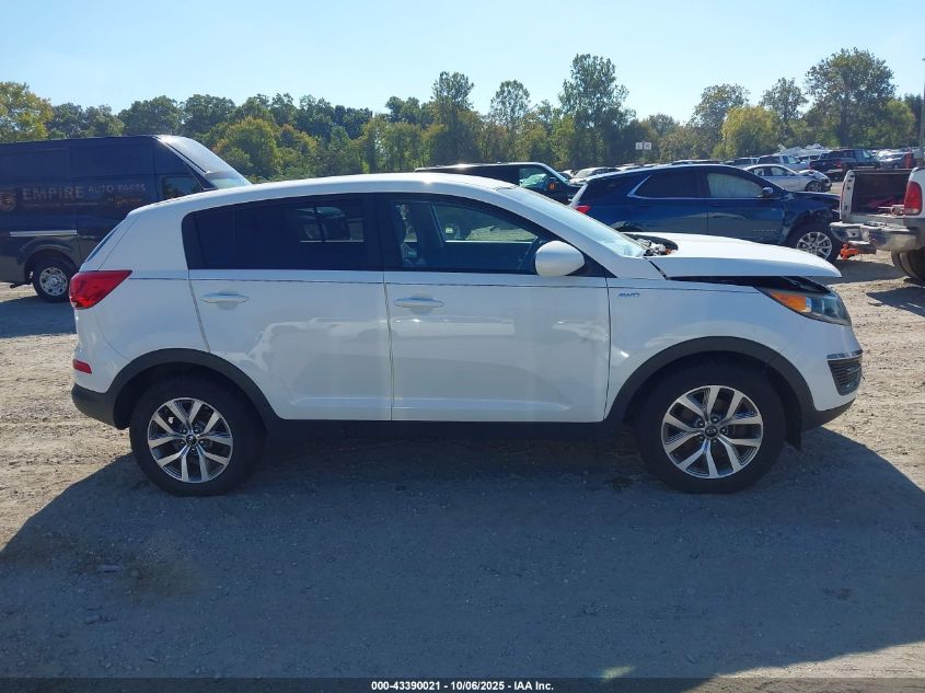 2016 Kia Sportage Lx VIN: KNDPBCAC4G7852145 Lot: 43390021