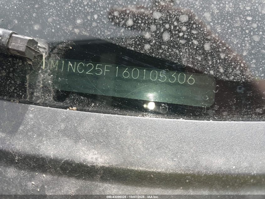 2006 Mazda Mx-5 Sport VIN: JM1NC25F160105306 Lot: 43390325