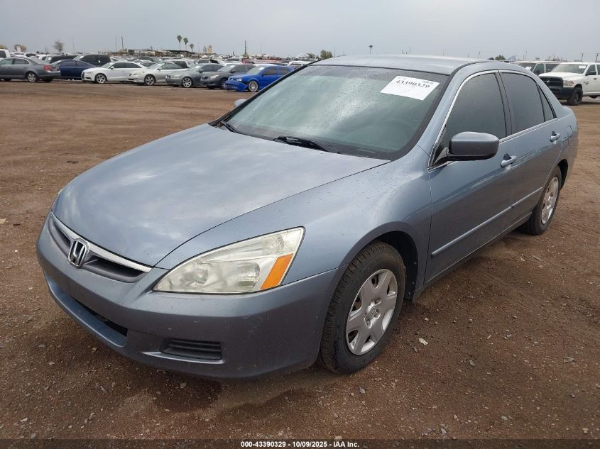 2007 Honda Accord 2.4 Lx VIN: 1HGCM56477A076619 Lot: 43390329