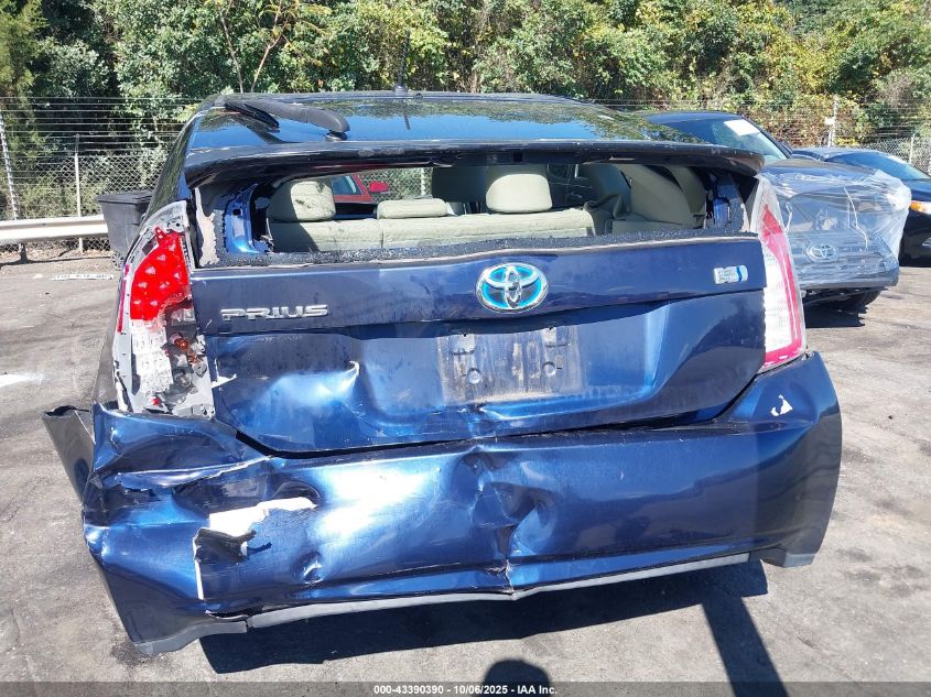 2012 Toyota Prius Two VIN: JTDKN3DU9C1522004 Lot: 43390390