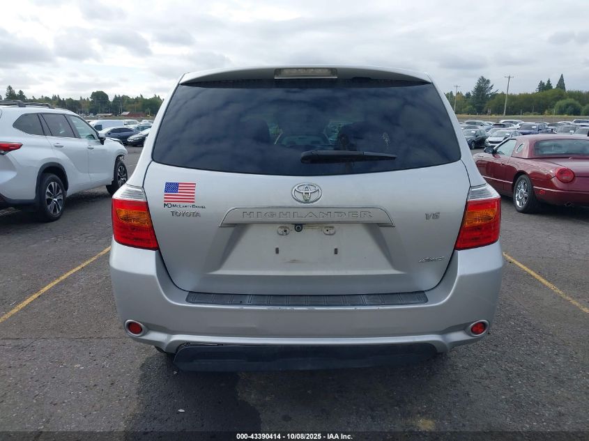 2008 Toyota Highlander VIN: JTEES41A182062484 Lot: 43390414