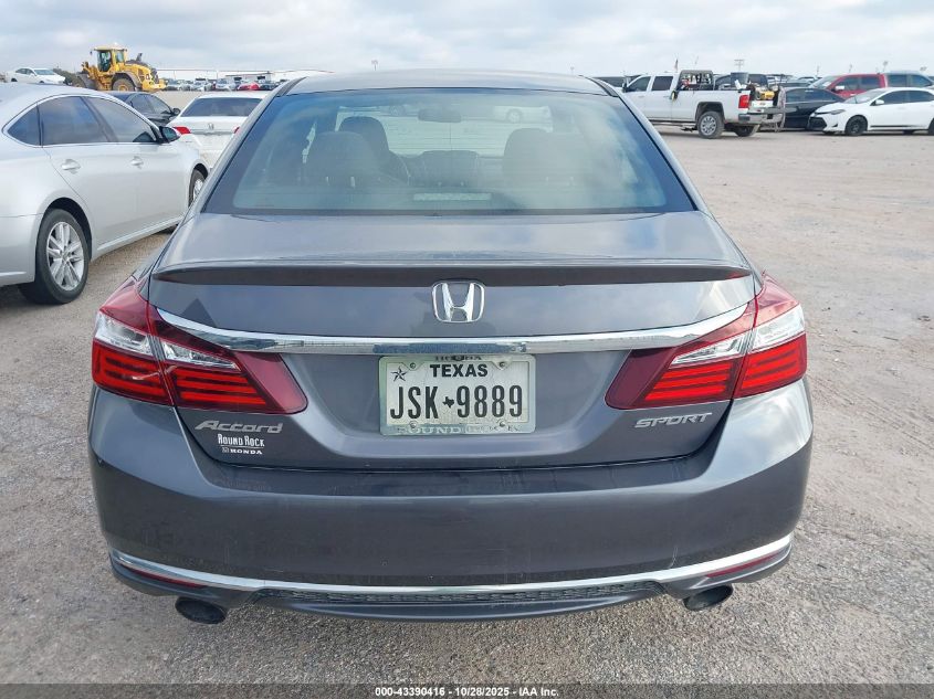 2017 Honda Accord Sport VIN: 1HGCR2F54HA104144 Lot: 43390416