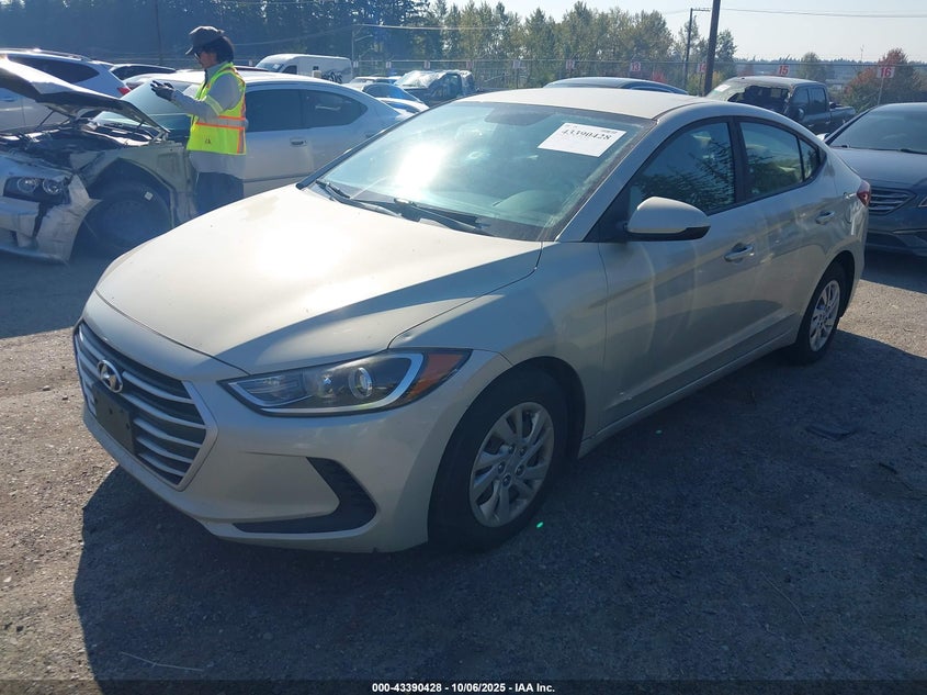 VIN KMHD74LF3HU395490 2017 HYUNDAI ELANTRA SE