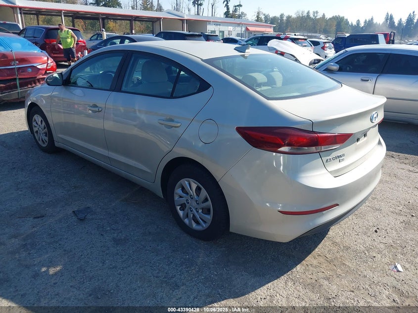 VIN KMHD74LF3HU395490 2017 HYUNDAI ELANTRA SE