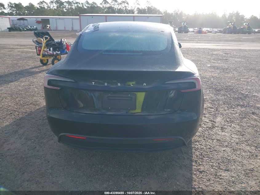 2025 Tesla Model 3 Long Range Rear-Wheel Drive VIN: 5YJ3E1EA8SF032401 Lot: 43390455