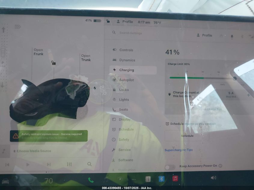 2025 Tesla Model 3 Long Range Rear-Wheel Drive VIN: 5YJ3E1EA8SF032401 Lot: 43390455