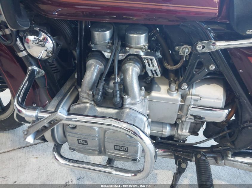 1982 Honda Gl1100 VIN: 1HFSC0202CA216790 Lot: 43390504