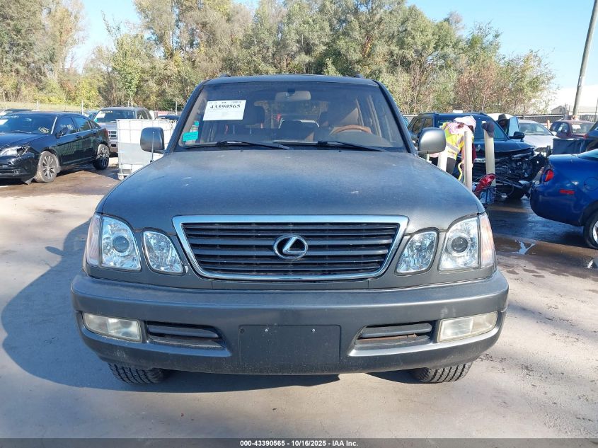 2002 Lexus Lx 470 VIN: JTJHT00W023516940 Lot: 43390565