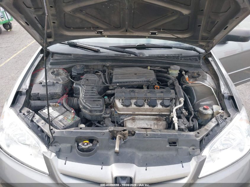 2005 Honda Civic Lx VIN: JHMES16555S001440 Lot: 43390598