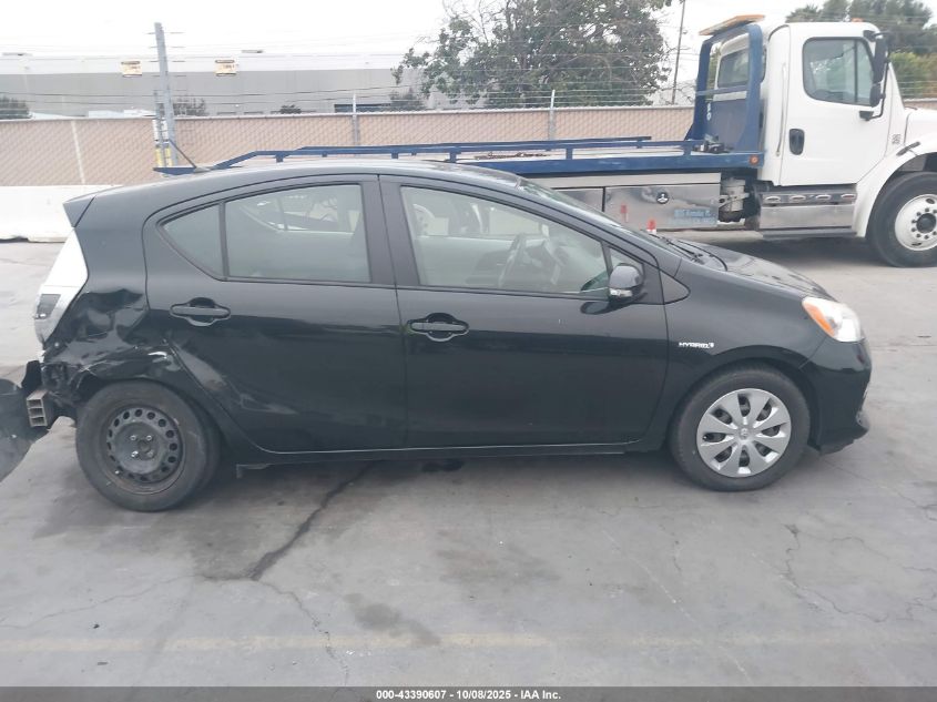 2013 Toyota Prius C Two VIN: JTDKDTB39D1550626 Lot: 43390607