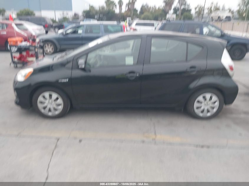 2013 Toyota Prius C Two VIN: JTDKDTB39D1550626 Lot: 43390607