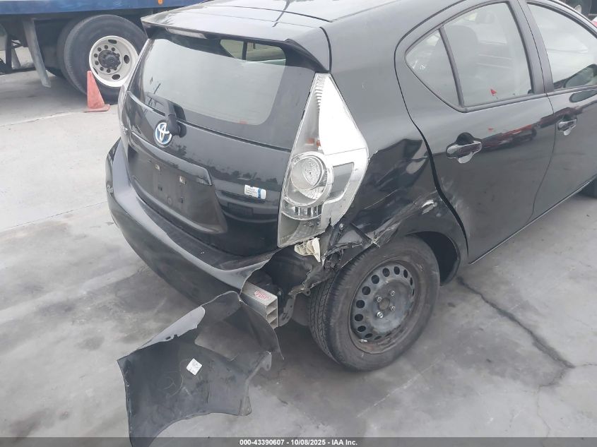 2013 Toyota Prius C Two VIN: JTDKDTB39D1550626 Lot: 43390607