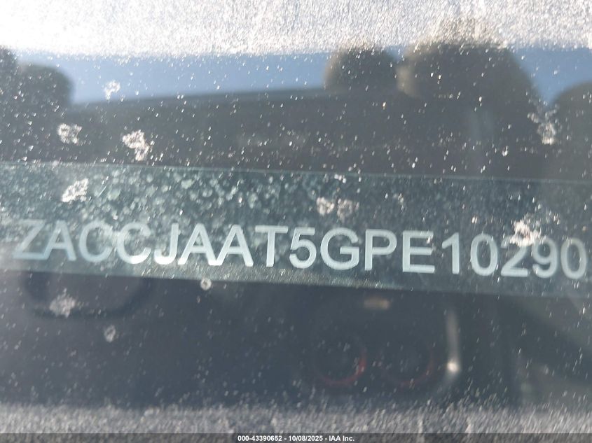 2016 Jeep Renegade Sport VIN: ZACCJAAT5GPE10290 Lot: 43390652