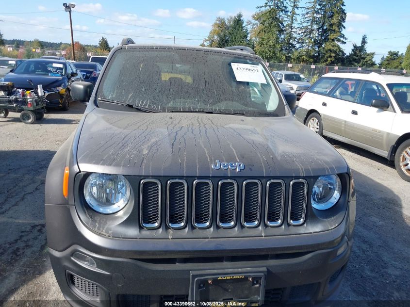 2016 Jeep Renegade Sport VIN: ZACCJAAT5GPE10290 Lot: 43390652