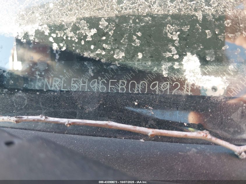 2014 Honda Odyssey Touring/Touring Elite VIN: 5FNRL5H96EB009924 Lot: 43390673