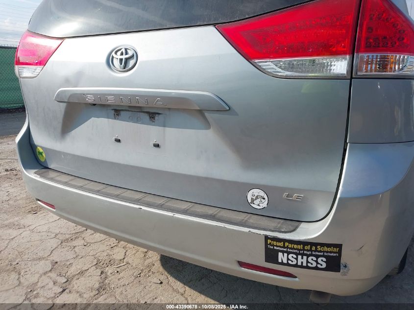 2014 Toyota Sienna Le V6 8 Passenger VIN: 5TDKK3DC8ES460987 Lot: 43390678