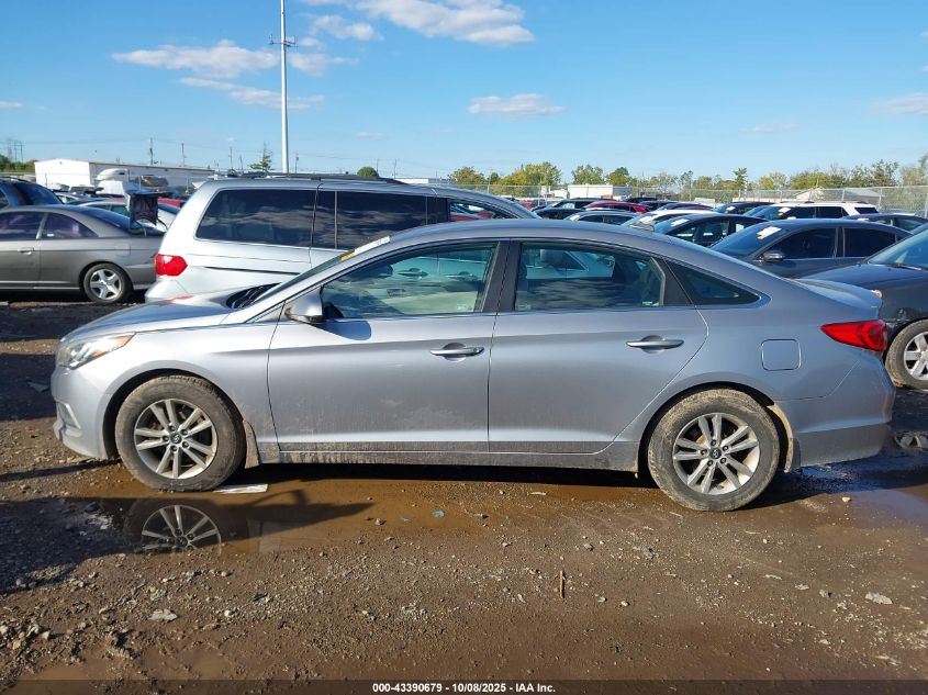 2017 Hyundai Sonata Se VIN: 5NPE24AF2HH450855 Lot: 43390679