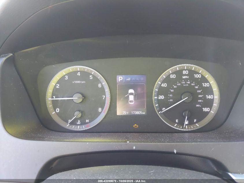 2017 Hyundai Sonata Se VIN: 5NPE24AF2HH450855 Lot: 43390679