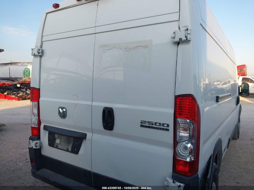 2024 Ram Promaster 2500 Tradesman High Roof 159 Wb W/Pass Seat VIN: 3C6LRVDG7RE132157 Lot: 43390745