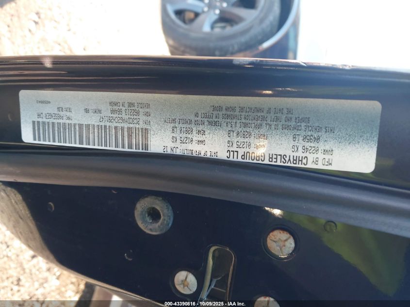 2012 Dodge Challenger Sxt Plus VIN: 2C3CDYAG2CH291147 Lot: 43390816