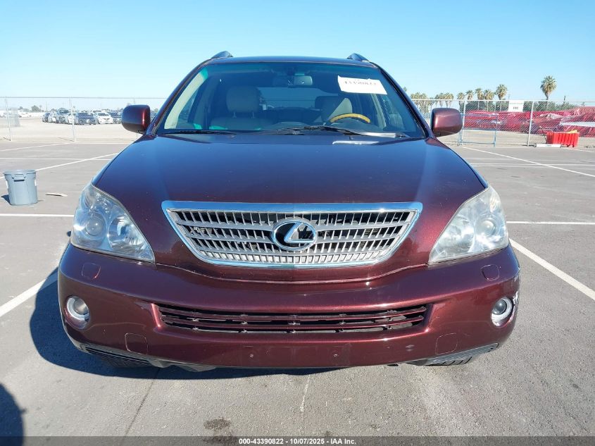 2008 Lexus Rx 400H VIN: JTJGW31U182007438 Lot: 43390822