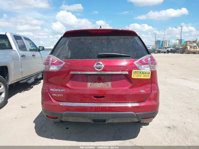 2016 Nissan Rogue Sl VIN: 5N1AT2MT7GC779669 Lot: 43390892