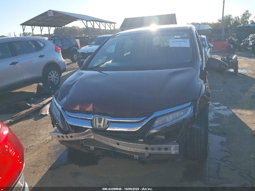 2019 Honda Odyssey Touring VIN: 5FNRL6H85KB094005 Lot: 43390948