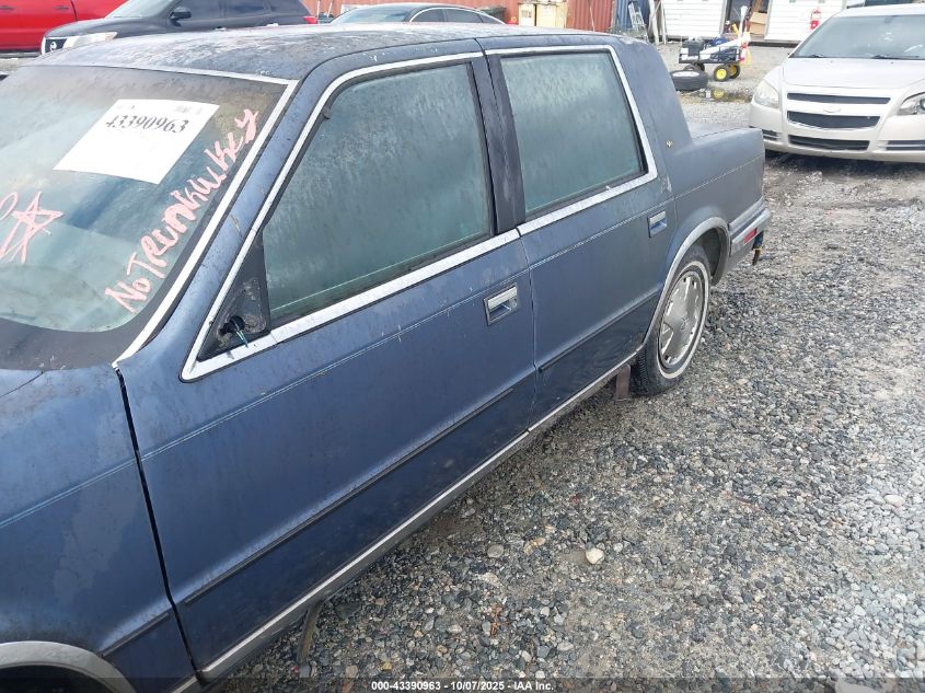 1989 Chrysler New Yorker C-Body VIN: 1C3BC4632KD573698 Lot: 43390963