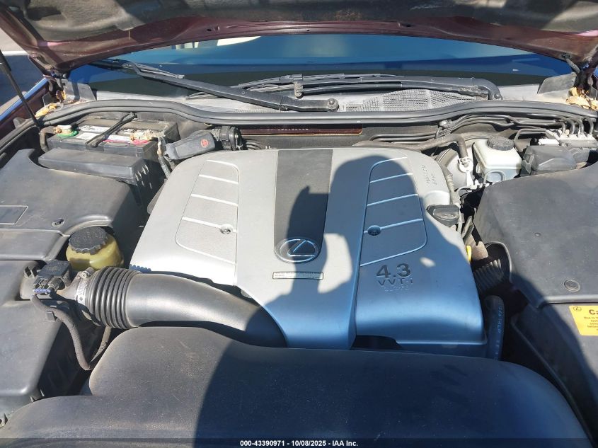 2004 Lexus Ls 430 VIN: JTHBN36F340135632 Lot: 43390971