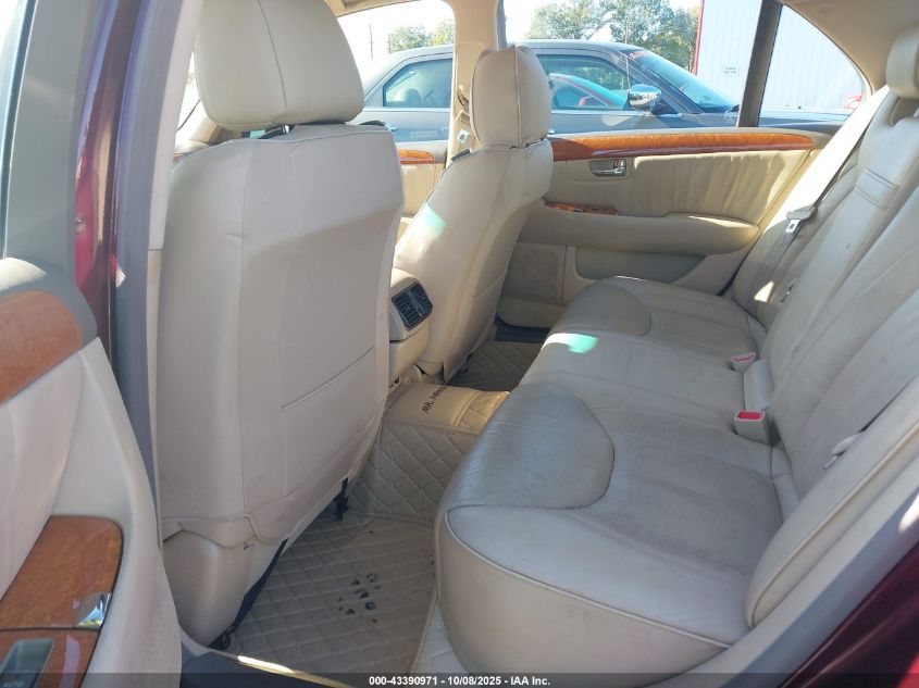 2004 Lexus Ls 430 VIN: JTHBN36F340135632 Lot: 43390971