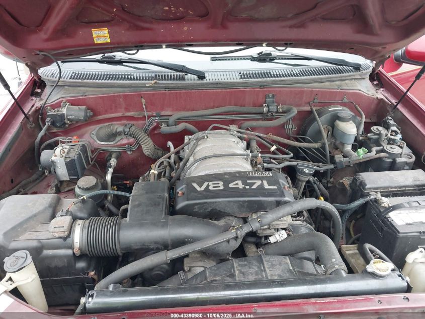 2002 Toyota Tundra Ltd V8 VIN: 5TBBT48142S223803 Lot: 43390980