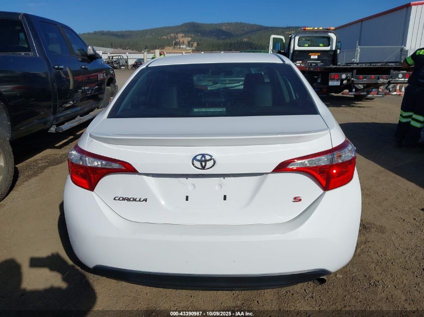 2016 Toyota Corolla S VIN: 2T1BURHE8GC493038 Lot: 43390987