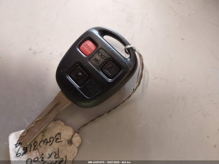 2003 Lexus Rx 300 VIN: JTJHF10U330310087 Lot: 43391070