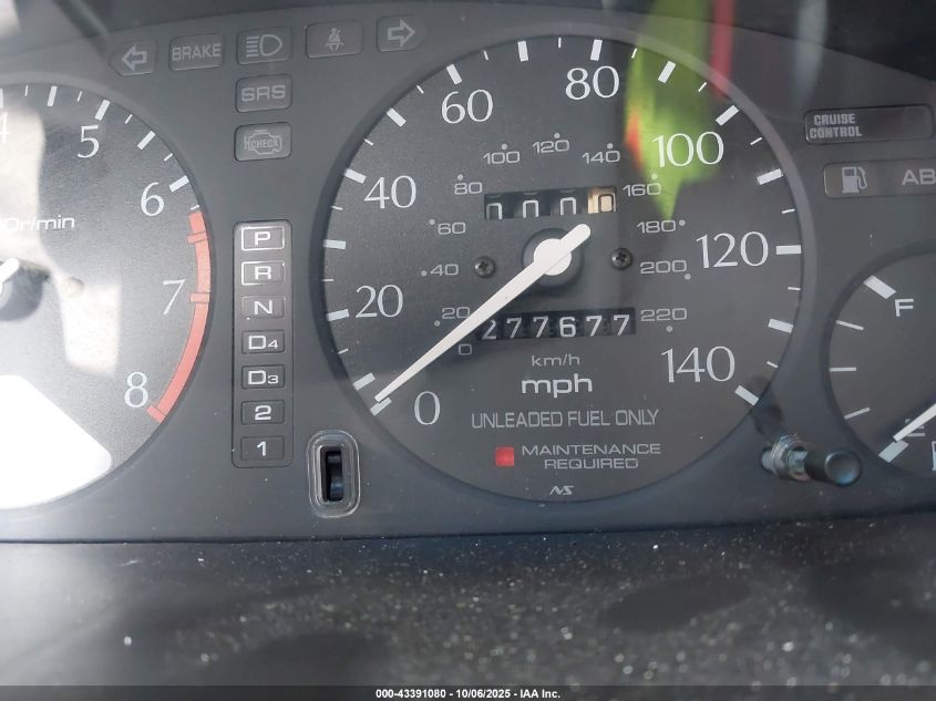 1997 Acura Cl 2.2 VIN: 19UYA1246VL008102 Lot: 43391080