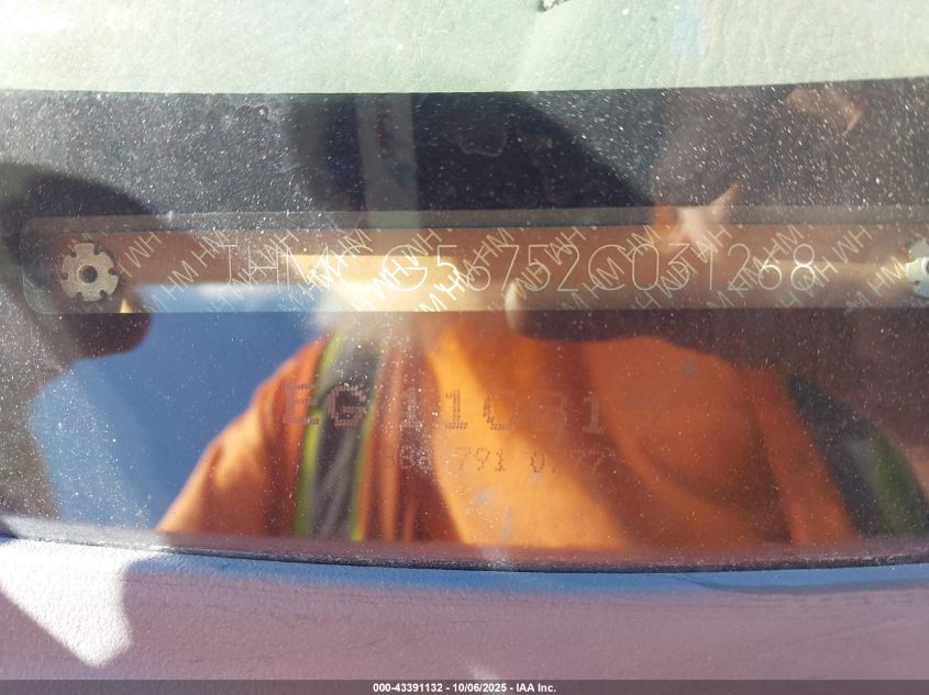 2002 Honda Accord 2.3 Se VIN: JHMCG56752C031268 Lot: 43391132