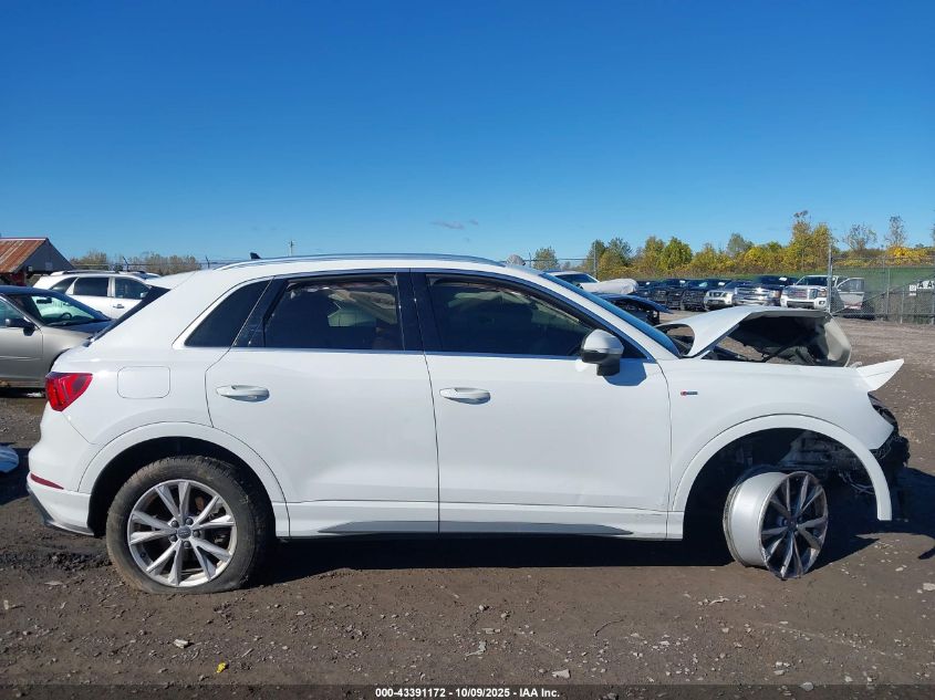 2021 Audi Q3 Premium 45 Tfsi S Line Quattro Tiptronic VIN: WA1DECF33M1004334 Lot: 43391172