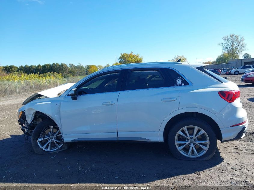 2021 Audi Q3 Premium 45 Tfsi S Line Quattro Tiptronic VIN: WA1DECF33M1004334 Lot: 43391172