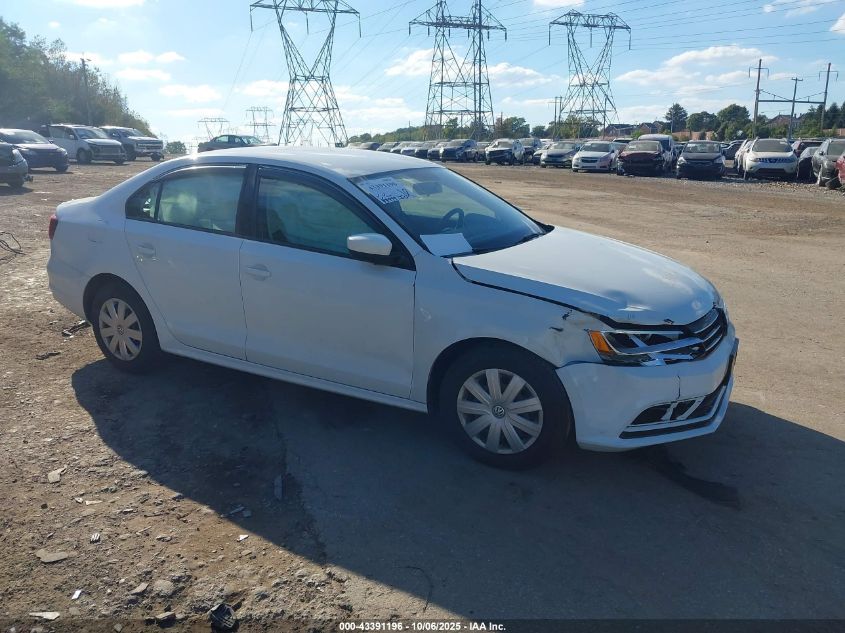 2016 Volkswagen Jetta 1.4T S VIN: 3VW267AJ6GM376777 Lot: 43391196