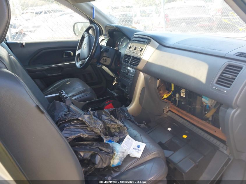 2006 Honda Pilot Ex-L VIN: 2HKYF186X6H509959 Lot: 43391230