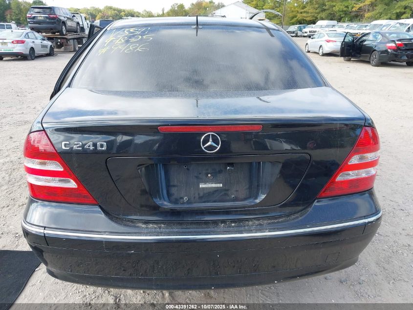 2005 Mercedes-Benz C 240 Luxury VIN: WDBRF61J85A787120 Lot: 43391262