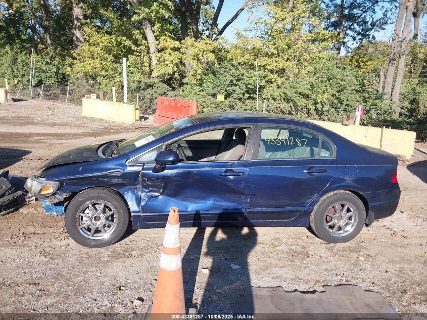 2009 Honda Civic Lx VIN: 19XFA15589E003105 Lot: 43391287