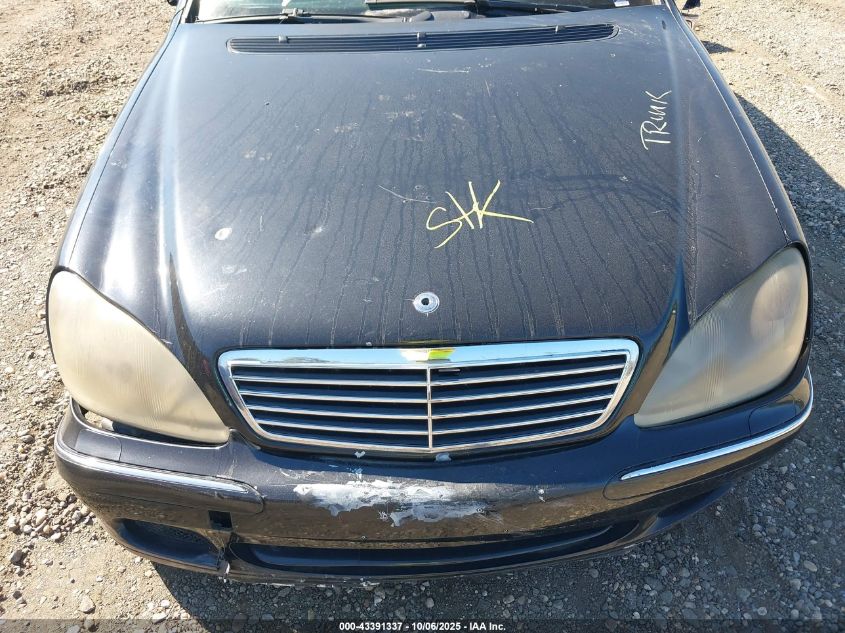 2002 Mercedes-Benz S 430 VIN: WDBNG70J22A231030 Lot: 43391337