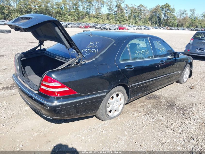 2002 Mercedes-Benz S 430 VIN: WDBNG70J22A231030 Lot: 43391337