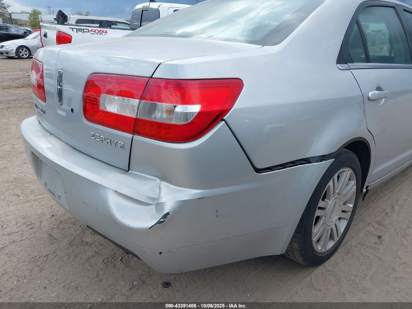 2006 Lincoln Zephyr VIN: 3LNHM26116R625305 Lot: 43391408