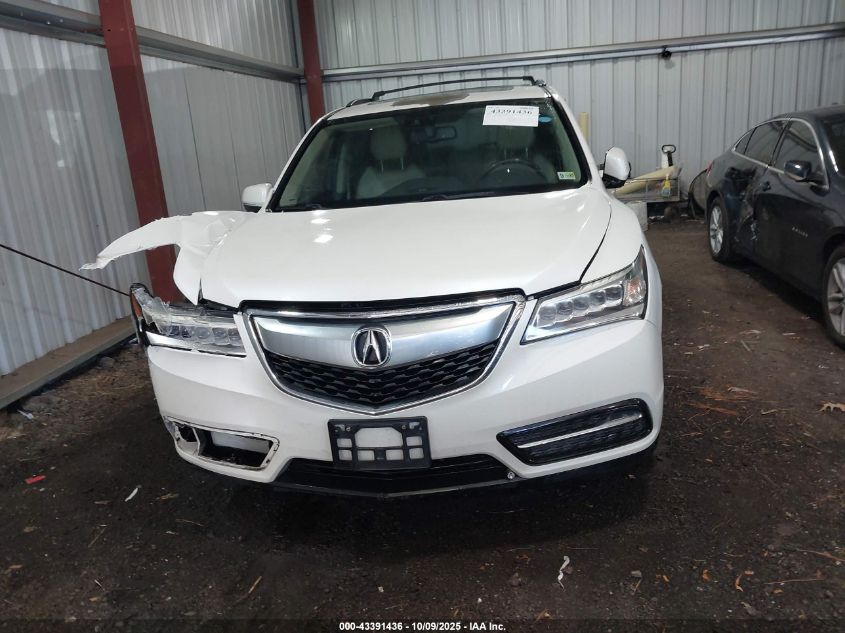 2014 Acura Mdx Technology Package VIN: 5FRYD3H43EB015051 Lot: 43391436