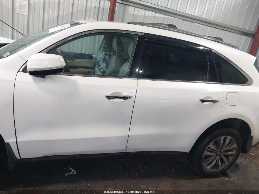 2014 Acura Mdx Technology Package VIN: 5FRYD3H43EB015051 Lot: 43391436
